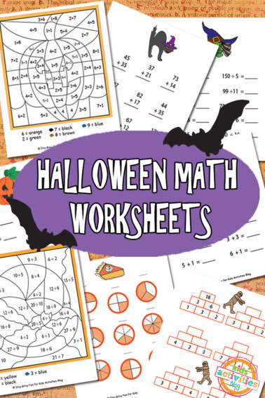 K-4th Grade Fun &amp; Free Printable Halloween Math Worksheets | Kids ...