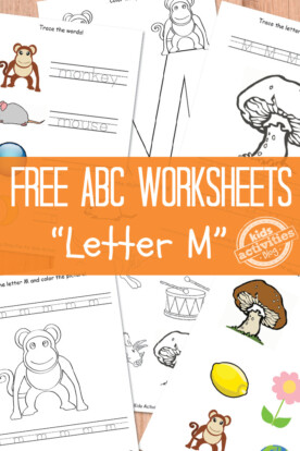 Free Letter M Worksheets For Preschool &amp; Kindergarten