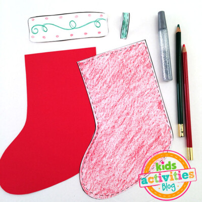 Decorate A Christmas Stocking: Free Kids Printable Craft | Kids ...