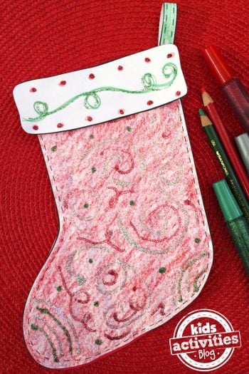 Decorate A Christmas Stocking: Free Kids Printable Craft | Kids