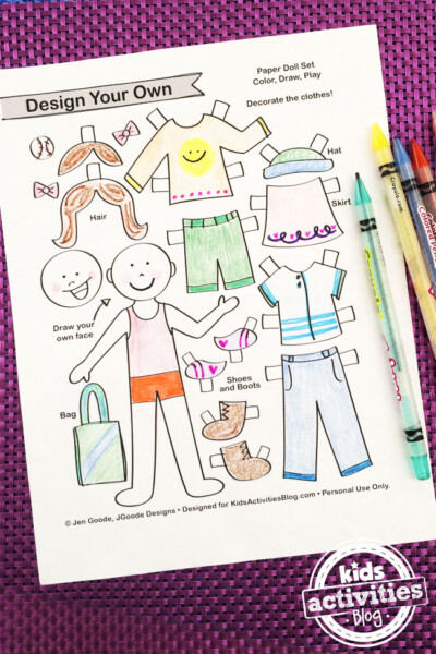 How to Make Paper Dolls ! - Kids Activities Blog
