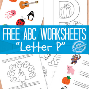 Free Letter P Worksheets For Preschool & Kindergarten | Kids Activities ...
