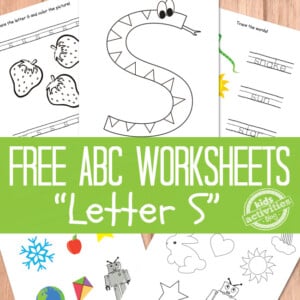 Free Letter S Worksheets For Preschool &amp; Kindergarten | Kids Activities Blog