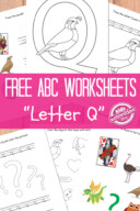 Free Letter Q Worksheets For Preschool &amp; Kindergarten | Kids Activities ...