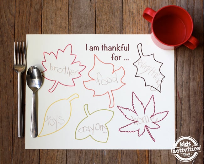 Free Printable Thanksgiving Placemats For Kids To Color Kids Celebs Tube