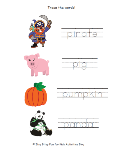 Free Letter P Worksheets For Preschool &amp; Kindergarten | Kids Activities ...