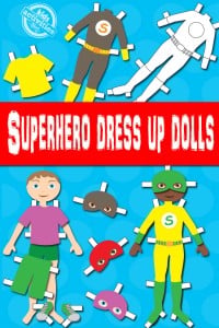 Free Printable Superhero Dress Up Paper Dolls [Boy Version] Kids ...