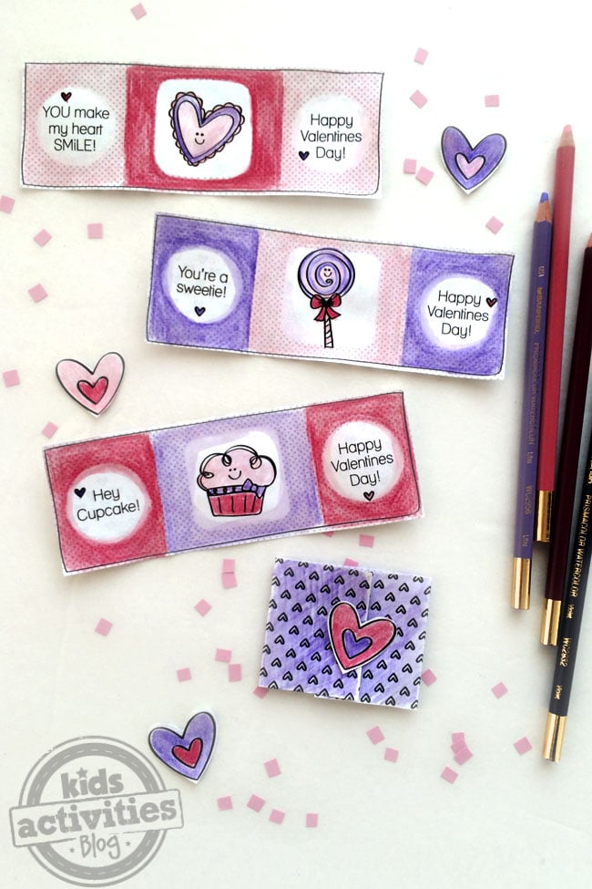 Color Your Own Printable Valentines