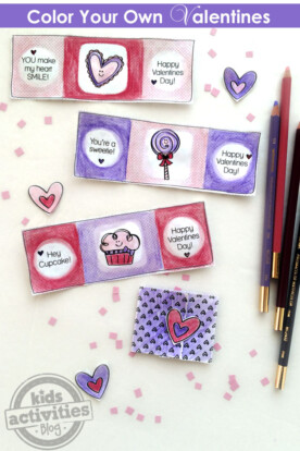 Color Your Own Printable Valentines Kids Activities Blog