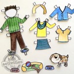 Print this Cute Paper Doll Set with Pets | Kids Activities Blog