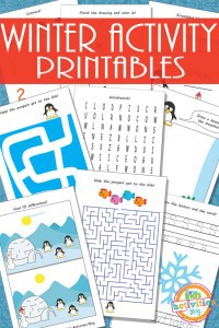 Printable Winter Activity Sheets for Kids | Kids Activities Blog