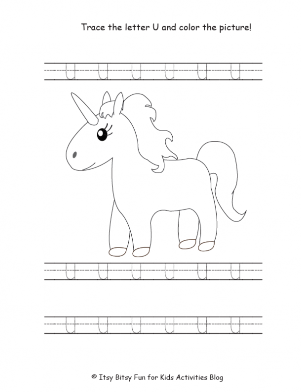 Free Letter U Worksheets For Preschool Kindergarten Kids Activities