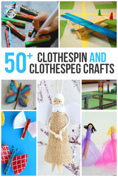 20+ Creative Clothespin Crafts | Kids Activities Blog