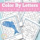 Easy Color By Letter Worksheets for Letters U, V, W, X, Y, Z |Kids ...