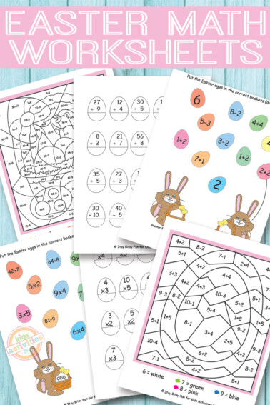 Free Printable Easter Addition & Subtraction, Multiplication & Division ...