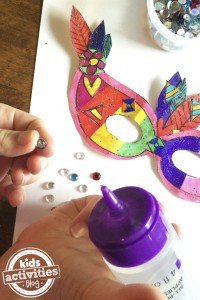 Make Festive Mardi Gras Masks with Printable Template | Kids Activities ...