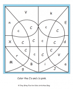 Easy Color By Letter Worksheets for Letters A, B, C, D & E | Kids ...