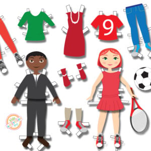 Free Printable Paper Doll Clothes & Accessories Pack | Kids Activities Blog