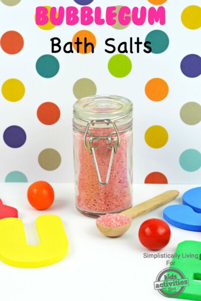 Make Homemade Bath Salts that Smell Like Bubblegum! | Kids Activities Blog