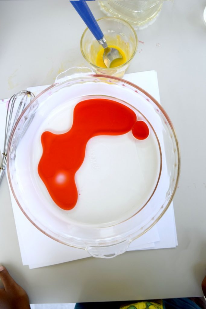 Simple Science Experiment for Kids with Oil and Water
