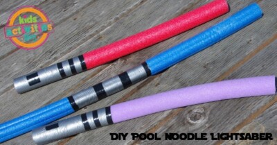 Easy & Fun DIY Pool Noodle Lightsabers | Kids Activities Blog