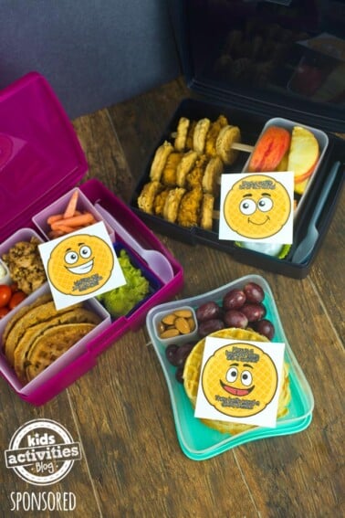 Healthy Kids Lunchbox Ideas with Waffles