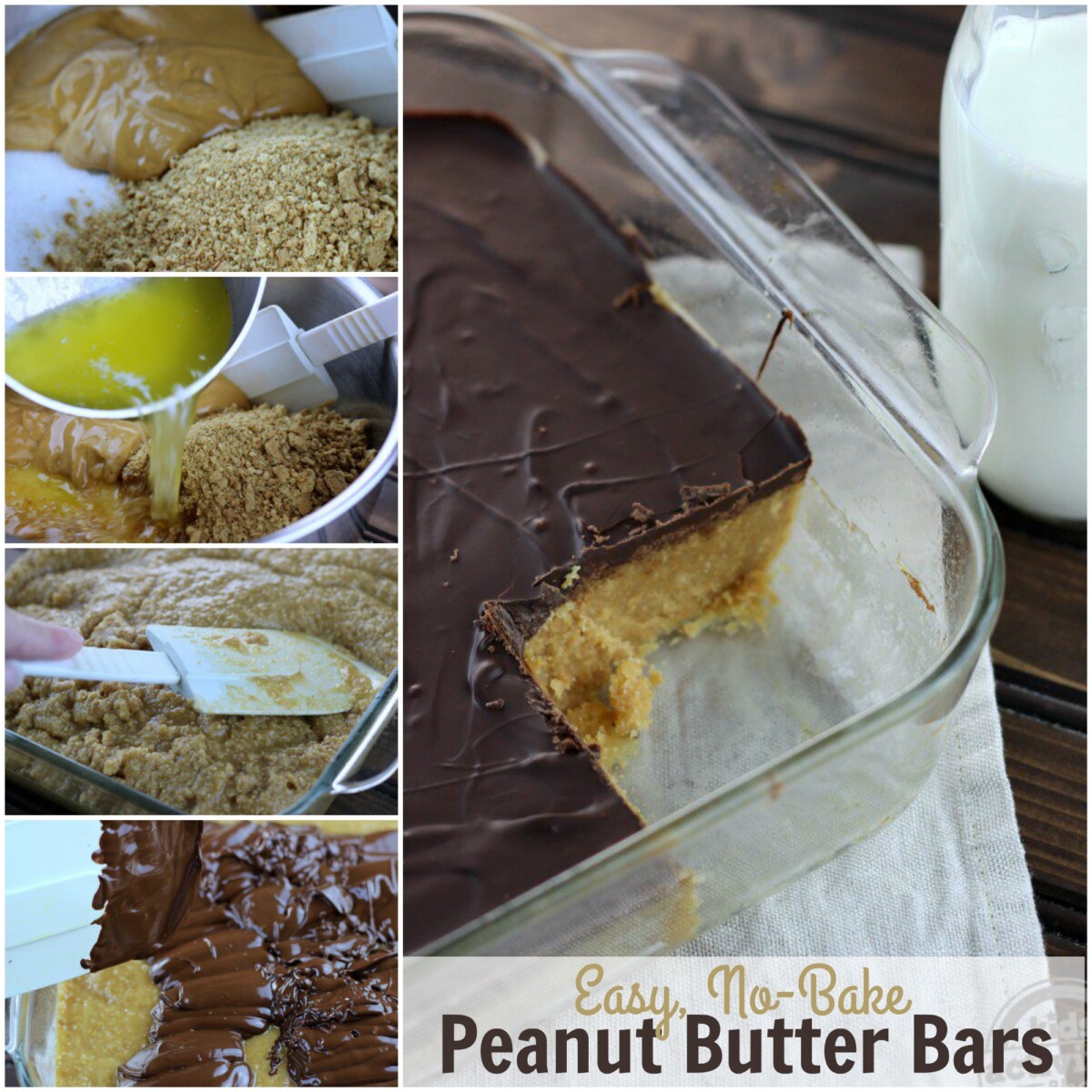 No Bake Peanut Butter Bars Recipe • Kids Activities Blog