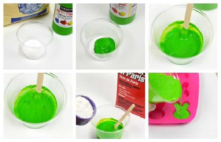 Pasos para hacer Chalk Melts caseros para Pascua - Bunny - Kids Activities Blog