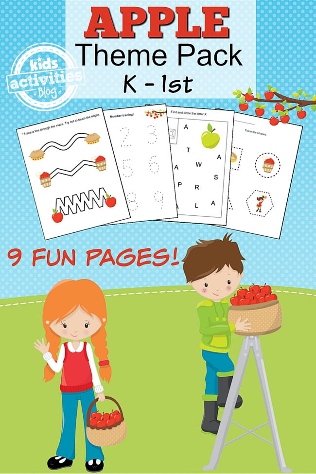 Free Apple Worksheets For Preschool Kindergarten Fun Kids