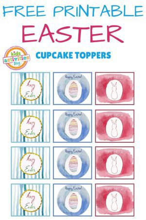 Free Printable Easter Cupcake Toppers Kids Activities Blog