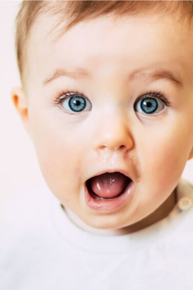 woman surprises deployed soldier with pregnancy video - Kids Activities Blog - baby looking surprised