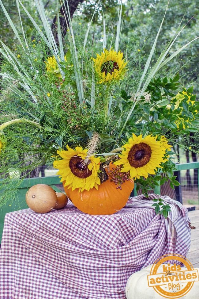 Pumpkin Autumn Vase Craft Kids Activities Blog