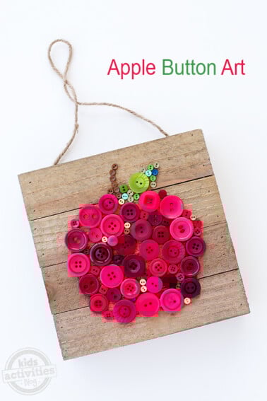 Apple Button Art for Kids Kids Activities Blog