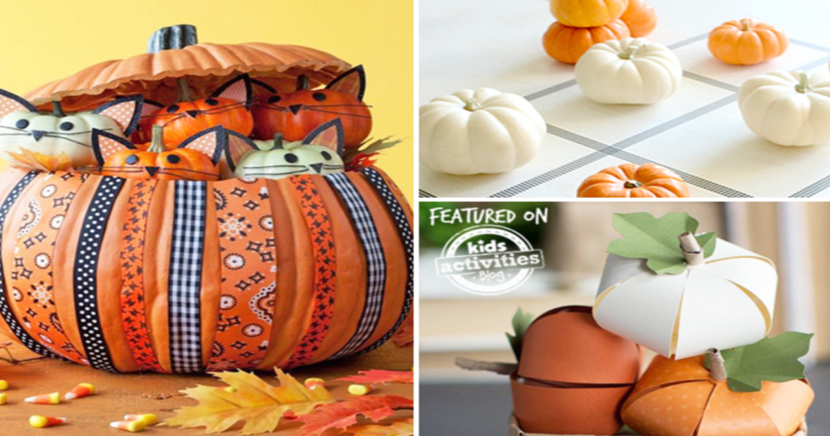 30 Amazing Kids Pumpkin Activities and Crafts They Will Love