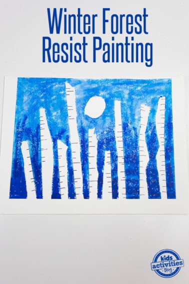 Easy Winter Preschool Art: Painting | Kids Activities Blog