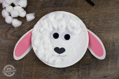 Soft & Wooly Easy Paper Plate Lamb Craft | Kids Activities Blog