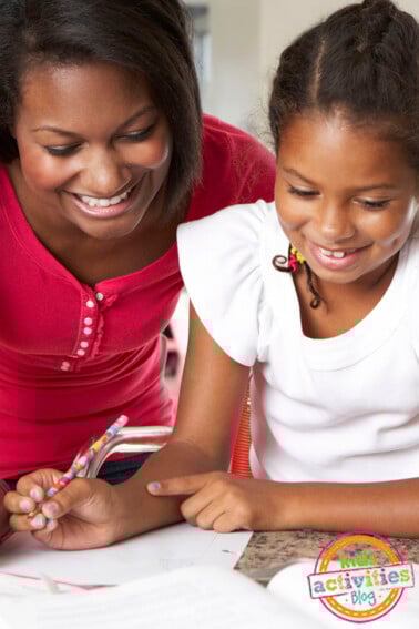 Helping your child with homework without doing it yourself!