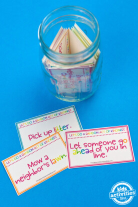 Random Acts of Kindness Cards for Kids: 40 Free Printable Cards