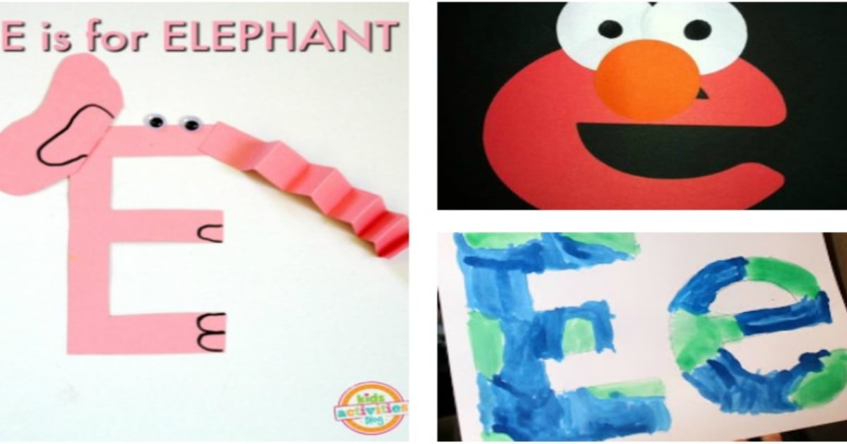12 Easy Letter E Crafts Activities My Wonderful Baby