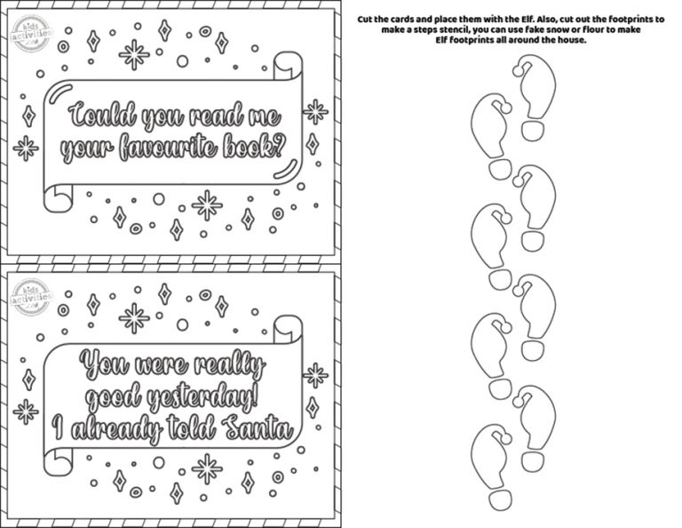 Elf on the Shelf Printables Kids Activities Blog