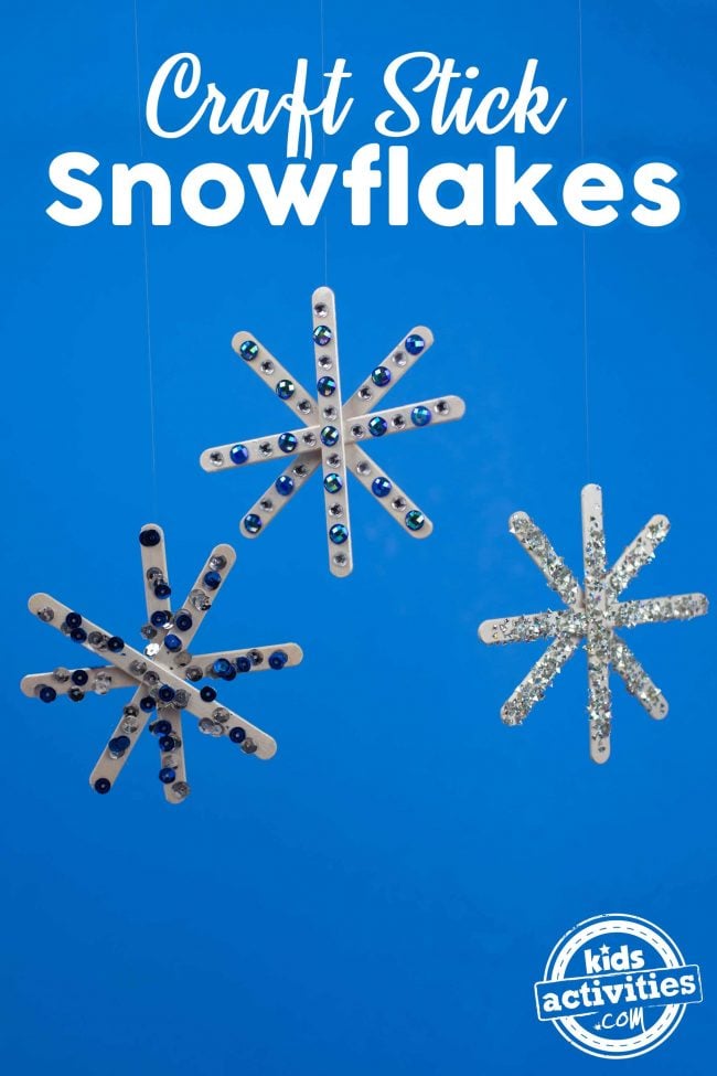Craft Stick Snowflakes