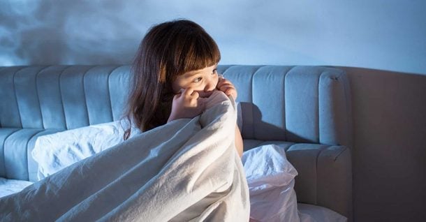 Scared Of Dark Girl In Bed