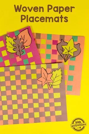 Woven Paper Placemats for Thanksgiving
