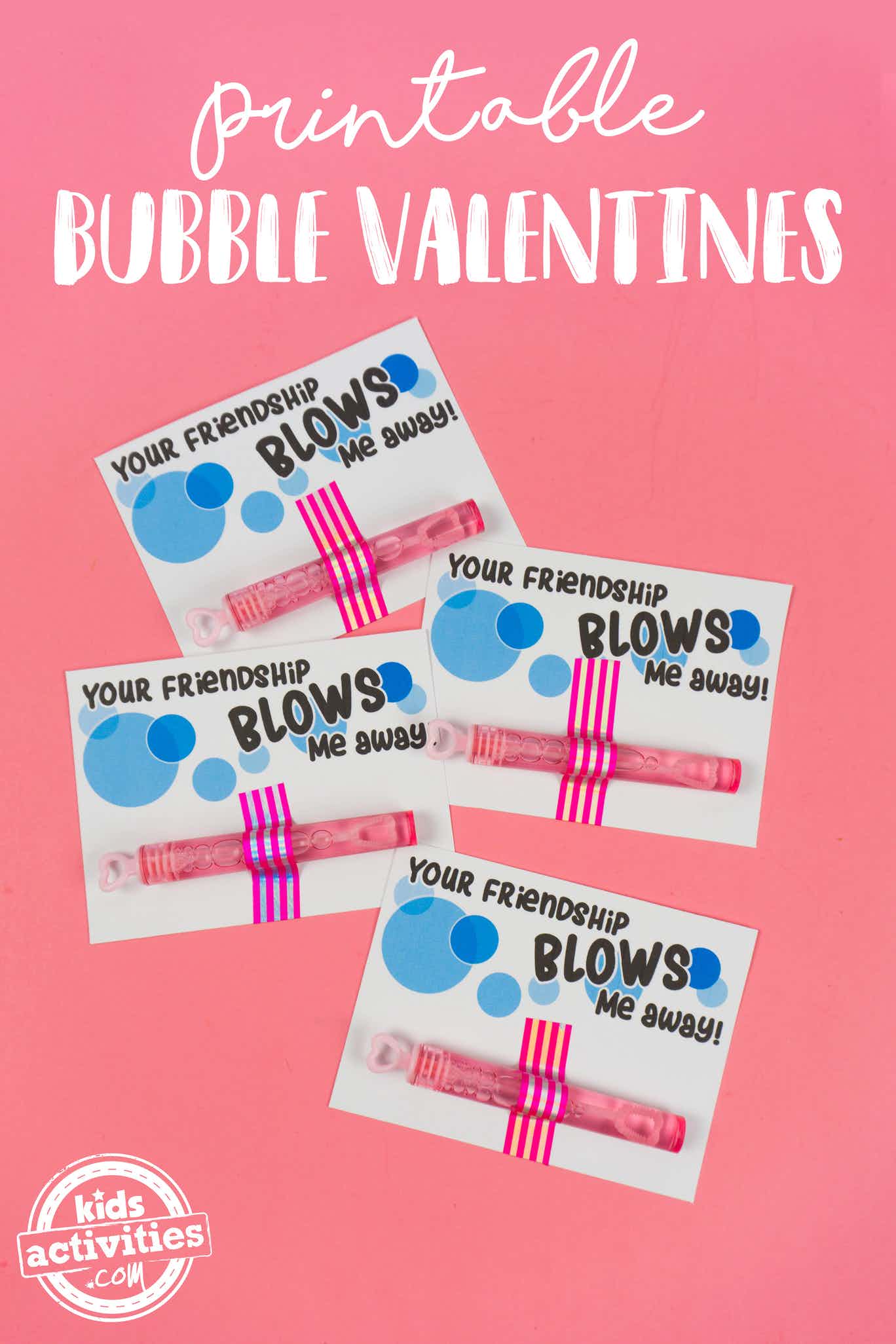 DIY Printable Bubble Valentines are Candy-Free, Fun, and Easy!