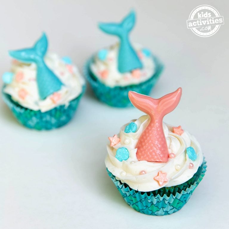 How to Make Mermaid Cupcakes Kids Activities Blog