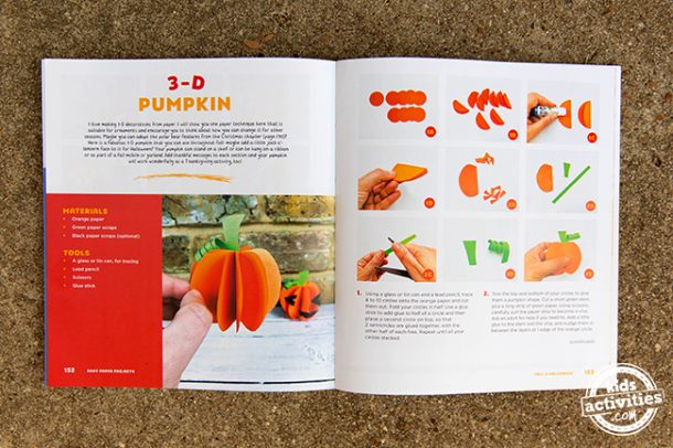 Simple 3D Paper Pumpkin Craft for Kids | Kids Activities Blog