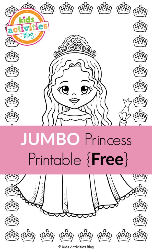 JUMBO Princess Printable {Free} Kids Activities Blog