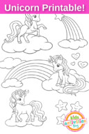 Free Printable Unicorn Printable For Kids To Color | Kids Activities Blog