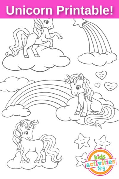 Free Printable Unicorn Printable For Kids To Color | Kids Activities Blog