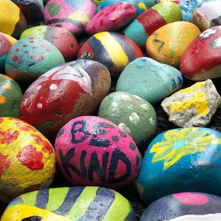 This Teacher Created A Path Using Rocks Students Painted And It is ...
